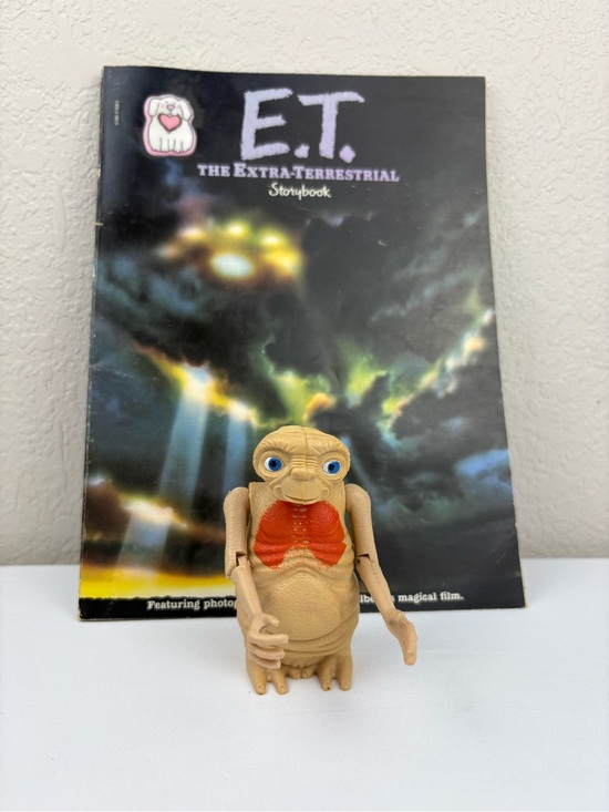 Other - Vintage 1982 E.T. The Extra-Terrestrial Action Figure & Storybook by Scholastic